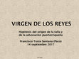 Research paper thumbnail of Charla hipotesis virgen de los reyes Gloria Lopez