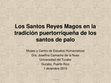 Research paper thumbnail of Charla Los Santos Reyes Magos en la tradición puertorriqueña