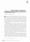 Research paper thumbnail of RESEÑA: Lucrecia Enríquez. Historia, memoria y olvido del 12 de febrero de 1818. Los pueblos y su declaración de la independencia de Chile, por MAURICIO ALEJANDRO GÓMEZ GÓMEZ