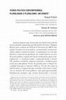 Research paper thumbnail of TEORIA POLÍTICA CONTEMPORÂNEA, PLURALIDADE E PLURALISMO: UM DEBATE