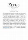 Research paper thumbnail of [CFP] Donne che scrivono… di uomini (Kepos 2/2021), scad. 15/02/2022