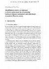 Research paper thumbnail of Disaffiliation motives as indicator to better understand the relationship between religious institutions and individuals in modern Western society.