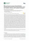 Research paper thumbnail of Role and Scope Coverage of Speech-Related Professionals Linked to Neuro-Advancements within the Academic Literature and Canadian Newspapers