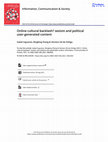 Research paper thumbnail of Online cultural backlash? sexism and political user-generated content