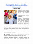 Research paper thumbnail of Talking With Children About the Coronavirus