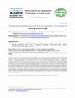 Research paper thumbnail of Computational thinking assessment at primary school in the context of learning programming