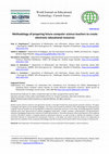 Research paper thumbnail of Methodology of preparing future computer science teachers to create electronic educational resources