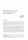 Research paper thumbnail of Projeto de lei de cibercrimes: há outra alternativa para a internet brasileira?