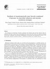 Research paper thumbnail of Synthesis of enantiomerically pure bicyclic condensed δ-lactones via microbial reduction and enzymic resolution strategies