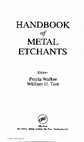 Research paper thumbnail of Handbook of Metal Etchants