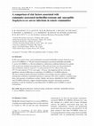 Research paper thumbnail of A comparison of risk factors associated with community-associated methicillin-resistant and -susceptible Staphylococcus aureus infections in remote communities