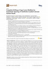 Research paper thumbnail of Complete Killing of Agar Lawn Biofilms by Systematic Spacing of Antibiotic-Loaded Calcium Sulfate Beads