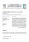 Research paper thumbnail of Speculative trading and stock returns: A stochastic dominance analysis of the Chinese A-share market