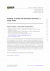 Research paper thumbnail of Doubling, T-Duality and Generalized Geometry: a simple model