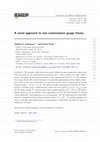 Research paper thumbnail of A novel approach to non-commutative gauge theory