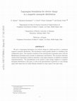 Research paper thumbnail of Lagrangian formulation for electric charge in a magnetic monopole distribution