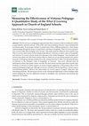 Research paper thumbnail of Measuring the Effectiveness of Virtuous Pedagogy: A Quantitative Study of the What If Learning Approach in Church of England Schools