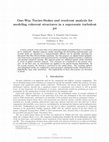 Research paper thumbnail of One Way Navier-Stokes and resolvent analysis for modeling coherent structures in a supersonic turbulent jet