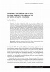 Research paper thumbnail of Introducing Setos on Stage: On the Early Performances of Seto Singing Culture