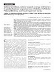 Research paper thumbnail of Cataract prevalence, cataract surgical coverage and barriers to uptake of cataract surgical services in Pakistan: the Pakistan National Blindness and Visual Impairment Survey