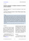 Research paper thumbnail of Intestinal metastasis of malignant melanoma of unknown primary localization