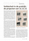 Research paper thumbnail of Solidariteit in de praktijk - de projecten van 11.11.11