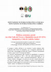 Research paper thumbnail of "Politica, economia, società tra Alta Valle del Tevere e Montefeltro (secoli XV-XVI). Sansepolcro, Città di Castello, Sestino". Convegno internazionale di studi