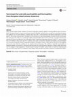 Research paper thumbnail of Surviving in hot and cold: psychrophiles and thermophiles from Deception Island volcano, Antarctica