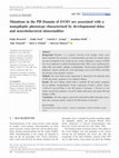 Research paper thumbnail of Mutations in the PH Domain of DNM1 are associated with a nonepileptic phenotype characterized by developmental delay and neurobehavioral abnormalities