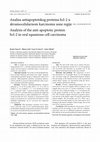 Research paper thumbnail of Analysis of the anti-apoptotic protein bcl-2 in oral squamous cell carcinoma