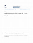 Research paper thumbnail of Obituary: Kondelea (Della) Elliott (1917-2011)