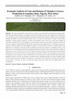 Research paper thumbnail of Economic Analysis of Costs and Returns of Vitamin A Cassava Production in Anambra State, Nigeria, West Africa