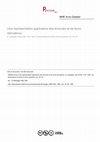 Research paper thumbnail of Une représentation applicative des énoncés et de leurs dérivations