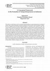 Research paper thumbnail of A Conceptual Framework in the Formation of Young Entrepreneurs in Indonesia