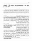 Research paper thumbnail of Variations in the Shape of the Coronoid Process in the Adult Human Mandible