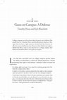 Research paper thumbnail of Guns on Campus: A Defense