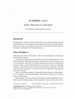 Research paper thumbnail of Online Education as a Discipline