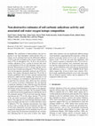 Research paper thumbnail of Non-destructive estimates of soil carbonic anhydrase activity and associated soil water oxygen isotope composition