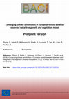 Research paper thumbnail of Converging Climate Sensitivities of European Forests Between Observed Radial Tree Growth and Vegetation Models