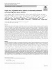 Research paper thumbnail of COVID-19 in sub-Saharan Africa: impacts on vulnerable populations and sustaining home-grown solutions