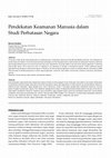 Research paper thumbnail of Pendekatan Human Security dalam Studi Perbatasan Negara