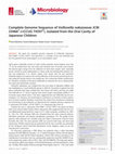 Research paper thumbnail of Complete Genome Sequence of Veillonella nakazawae JCM 33966 T (=CCUG 74597 T ), Isolated from the Oral Cavity of Japanese Children