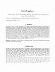 Research paper thumbnail of Volume Bragg lasers