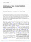 Research paper thumbnail of Risk and protective factors for comorbid internalizing and externalizing problems among economically disadvantaged African American youth