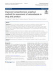 Research paper thumbnail of Improved comprehensive analytical method for assessment of satranidazole in drug and product