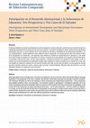 Research paper thumbnail of Participación en el Desarrollo Internacional y la Gobernanza de Educación: Tres Perspectivas y Tres Casos de El Salvador