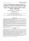 Research paper thumbnail of Impact of discopathic lumbosacral pain on body posture – pilot study