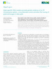 Research paper thumbnail of Male-specific DNA markers provide genetic evidence of an XY chromosome system, a recombination arrest and allow the tracing of paternal lineages in date palm