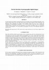 Research paper thumbnail of On the detection of pornographic digital images