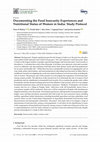 Research paper thumbnail of Documenting the Food Insecurity Experiences and Nutritional Status of Women in India: Study Protocol